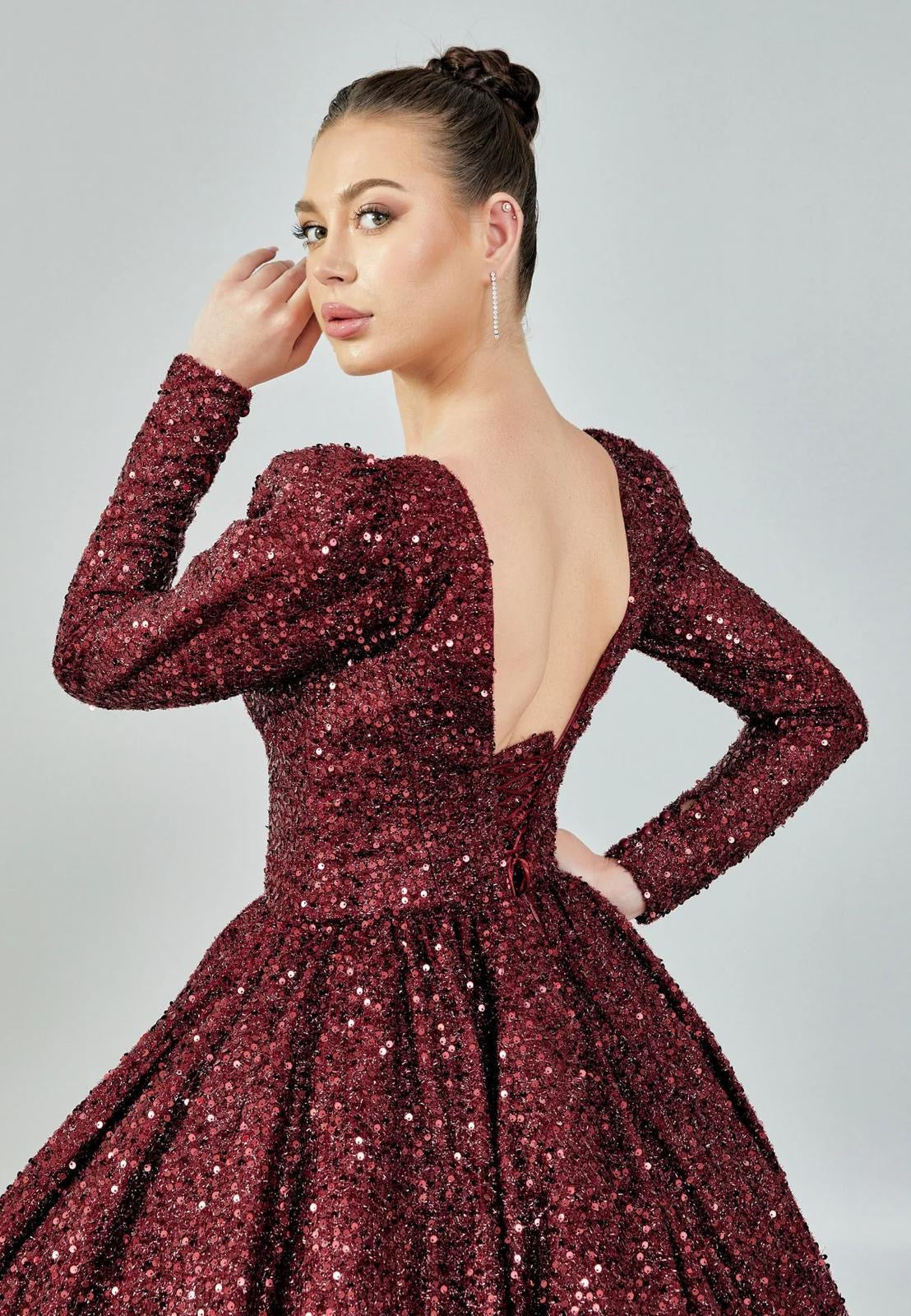 BORDEAUX QUEEN DRESS